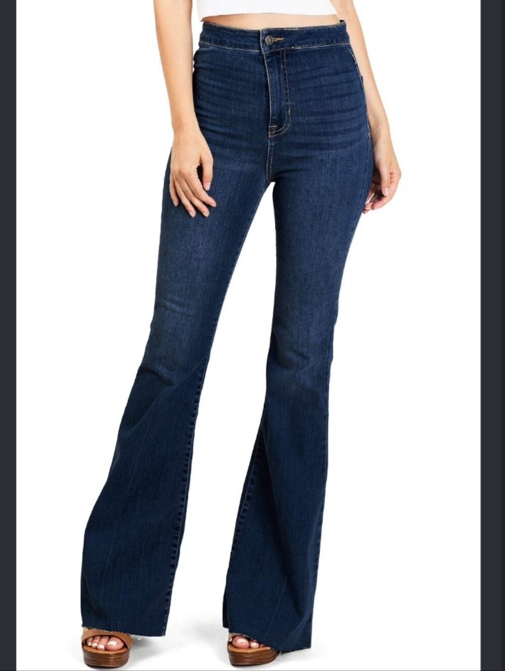 Cello Jeans Women's High Rise Stretchy Flare Denim Jeans 1, NWT